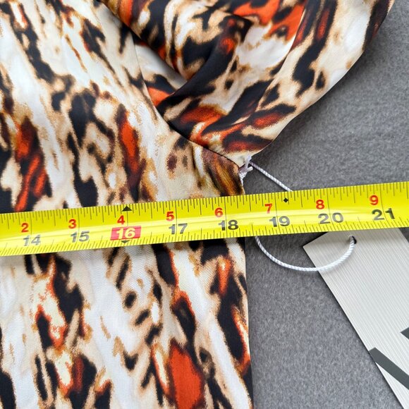 Worthington Women's Pullover Long Sleeve Multicolor Geometric Blouse Size XS NWT - Picture 10 of 11